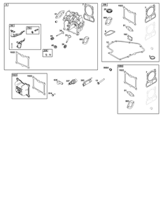 Cylinder Head Group Diagram and Parts List for 10060B-0195-H5  Briggs and Stratton Engine